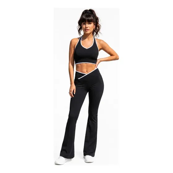 Conjunto Deportivo Mujer Gym Calza Oxford Y Top Importados