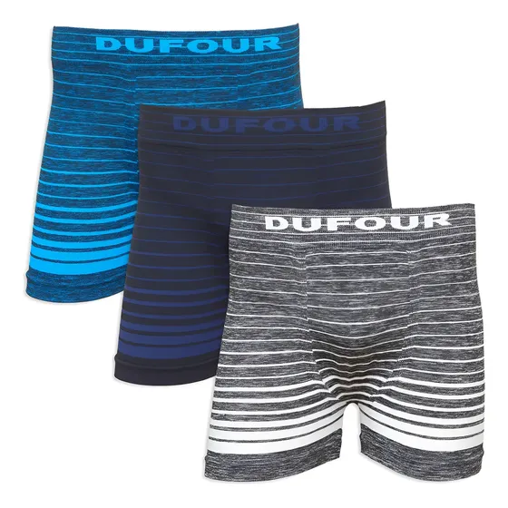 Pack X 3 Boxer Sin Costura Rayado Dufour Art. 11943