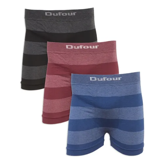 Boxer Dufour De Algodon Sin Costura Art 12062 Pack X3