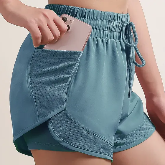 Short Deportivo Running Mujer Con Bolsillo Lateral