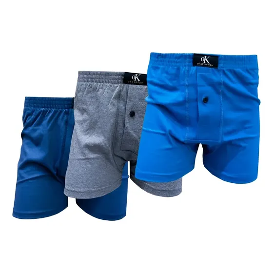 Pack X 3 Boxers De Algodon Con Boton