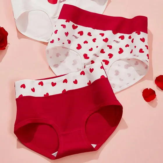 Pack 3 Bombachas De Algodón Mujer Tiro Medio