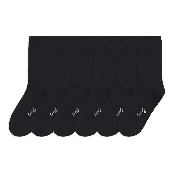 Pack X 6 Pares Medias Negras De Mujer Lisas Floyd Art Mj-1 N