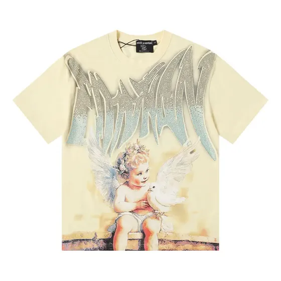 Mixed Emotion Angle Baby T-shirt Men Streetwear Cotton Tee