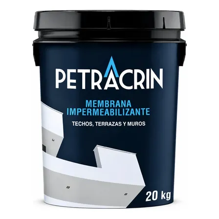 Membrana Liquida Para Techos Profesional Petracrin 20 Kg Lts