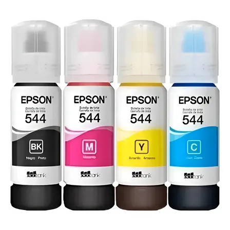 Kit 4 Recambios Tinta Epson 544 L3110 L3210 L3250 L5190 Colors