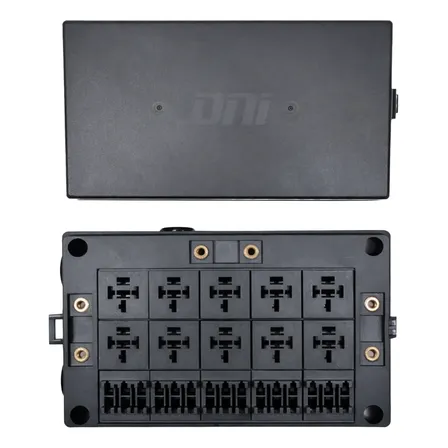 Caja Fusilera Dni Universal 10 Relays Relés 18 Fusibles Auto Nautica Camión Adaptaciones Eléctricas