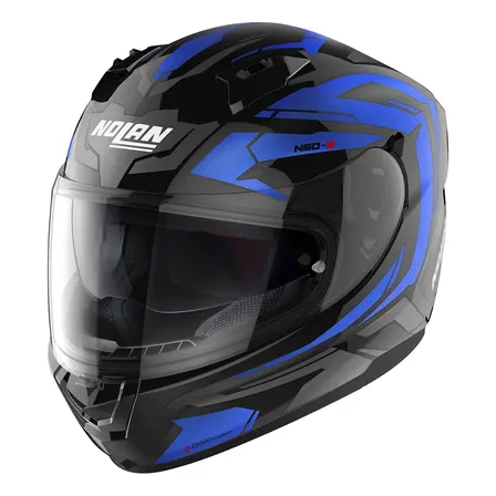Casco Moto Integral Nolan N60-6 Anchor Doble Visor Color Azul 023 Diseño Archor Tamaño Del Casco M