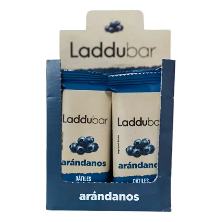 Barras Arandanos De Dátiles Cajú Arándanos Laddubar 30g 12 U