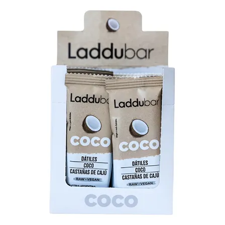 Barras Coco De Dátiles, Coco Y Caju Laddubar 30 G Por 12 U