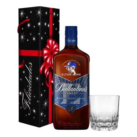 Whisky Ballantines Elton John 700ml + Vaso + Estuche
