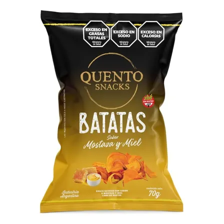 Batatas Quento Sabor: Mostaza Y Miel Paquete De 70gr X1