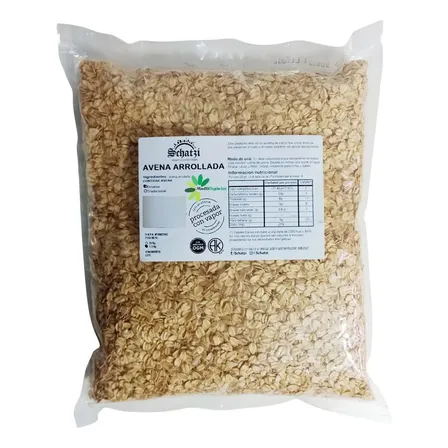 Avena Arrollada Orgánica Gruesa X 1.5 Kg Schatzi Libre Ogm