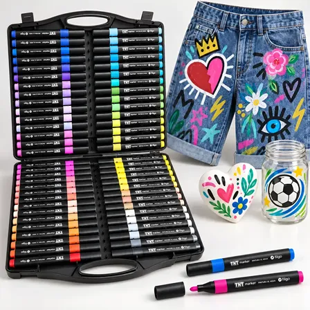 Marcadores Acrílicos Filgo Tnt Pintura Al Agua X60 Set Caja Multicolor