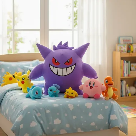 Peluche Grande Premiun Pokemon Gengar Violeta