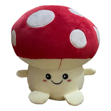 Peluche Alimentos Smoochy Pals 25cm Color Champiñon Rojo
