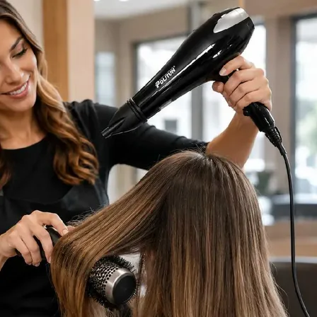 Secador De Pelo Cabello Profesional 1500w Difusor Calor 220v Negro