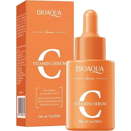 Serum Facial Vitamina C Antioxidante Brillo Antiacne Bioaqua Todo Tipo De Piel Día