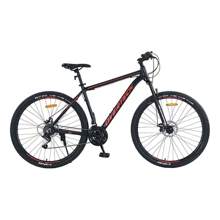 Bicicleta Mtb Overtech Q6 R29 Aluminio 21v Freno A Disco 12x Color Negro/Rojo/Rojo Tamaño del cuadro L