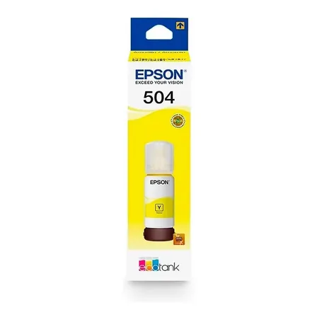 Botella Tinta Epson 504 T504 Color L4150 4160 6161 Tinta Amarillo