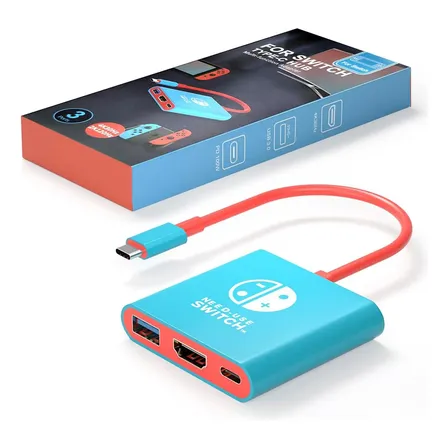Adaptador Hub Usb-c A Hdmi 4k 60hz Para Nintendo Switch 2/pc