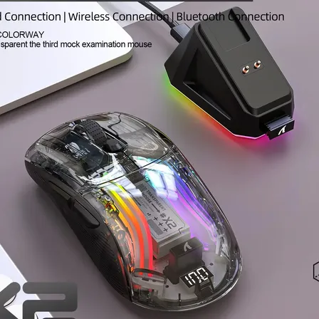 Ratón Inalámbrico Para Juegos Attack Shark X2pro, 3 Modos Black