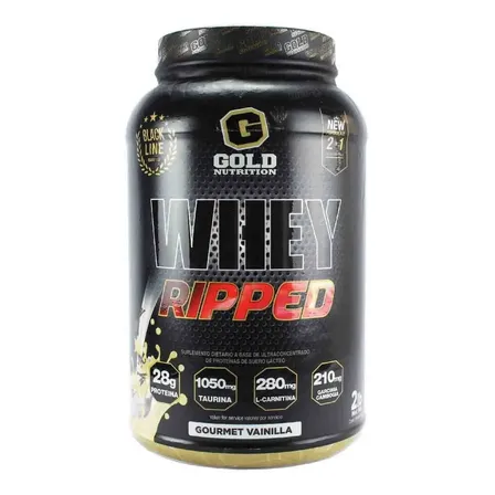 Whey Ripped 2lb Proteína con Quemador 2 en 1 Gold Nutrition® Sabor Vainilla Gourmet