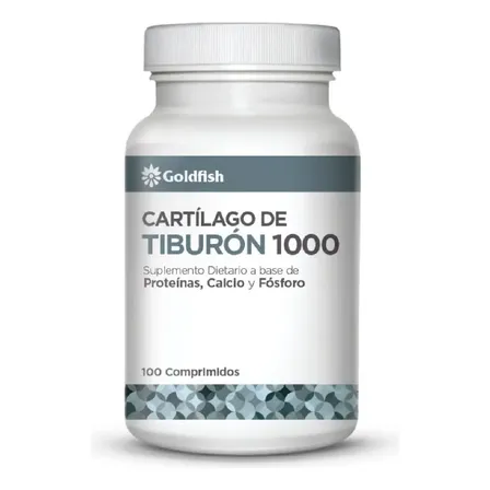Cartílago de Tiburón 100 Comprimidos Goldfish Suplemento Nutricional