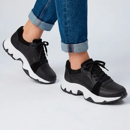 Zapatillas Mujer De Cuero Combinadas Livianas Comodas 729ml