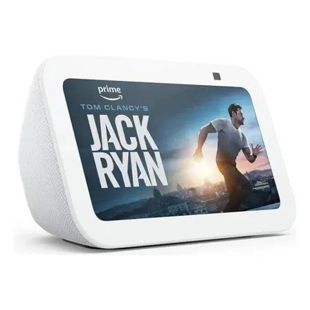 Echo Show 5 White de tercera generación, versión 2023, pantalla inteligente 5.5