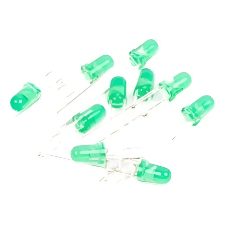 Pack 10 Leds 3mm Verde Difuso Arduino Nubbeo Verde