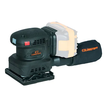 Lijadora Orbital 1/4 Inalámbrica Lusqtoff 18v Sin Batería Negro 50 Hz