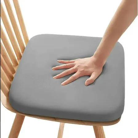 Almohadón Asiento Silla Comedor 40x40 Liso Gris Liso