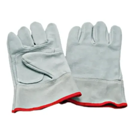 Guantes Cuero Descarne Trabajo Puño Corto Reforzado Par X60