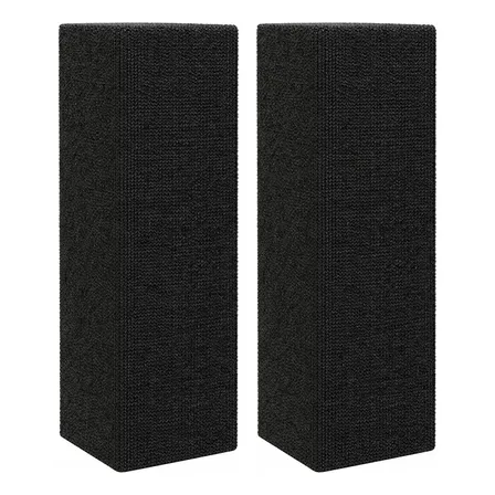 Rascador Gatos Sillón Alfombra Esquinero X 2 Unidades 50cm Negro Premium