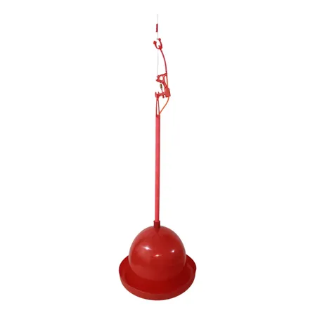 Bebedero Automático Pendular/colgante Para Gallinas Y Pollos Rojo