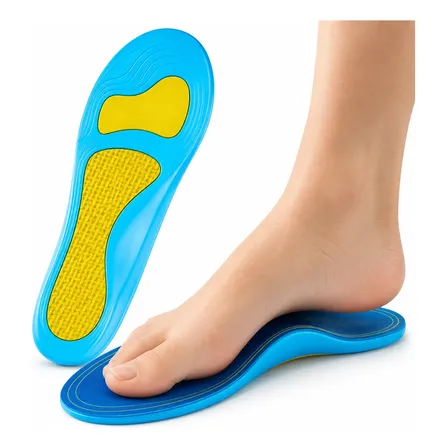 Plantillas Ortopedicas Gel Soporte Arco Dolor Pie 2 En 1 39-39.5 Azul