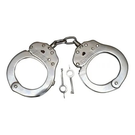 Esposas De Policia Alcatraz Acero 16 Dientes Triple Cierre Color Plateada