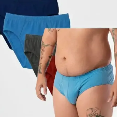 Pack X 6 Slip Talle Especial De Hombre Algodon