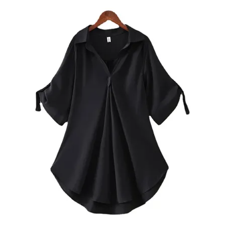 Camisa De Mujer Manga Corta Y Corte Holgado Para El Verano