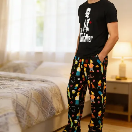Conjunto Pijama Simpsons Remera Pantalón Diseños Varios