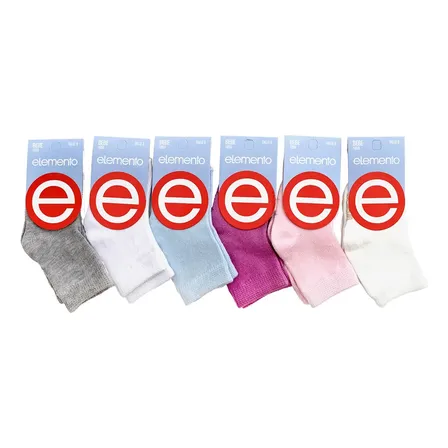 Pack X12 Pares Medias De Bebe Nene/nena Elemento Talle 00/1
