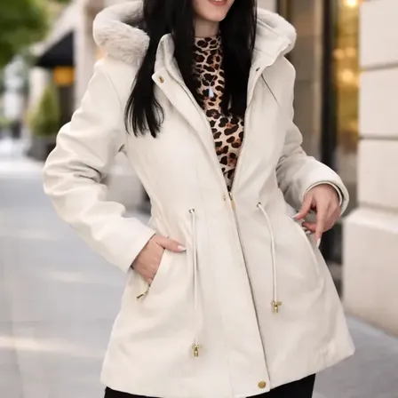 Tapado De Paño Parka Campera Capucha Desmontable  Importado