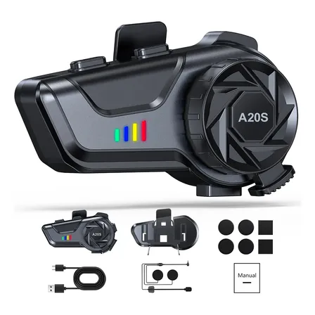 Audífonos Para Casco De Motos Bluetooth Casco 1000ma Ip67