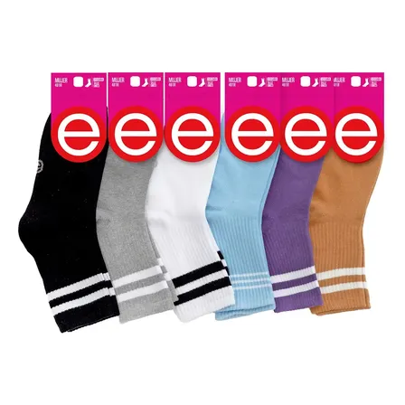 Pack X6 Pares Medias Elemento Mujer 1/3 Morley Art 401