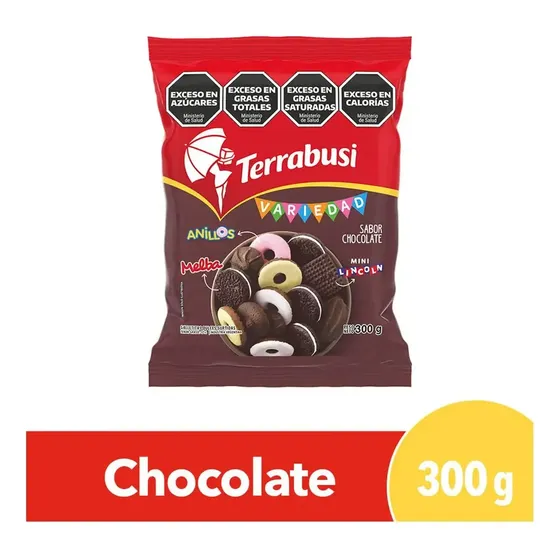 Galletitas dulces Variedad Terrabusi mix chocolate tamaño familiar 300 g.