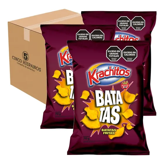 Batatas Fritas Krachitos Original 70g Caja X18