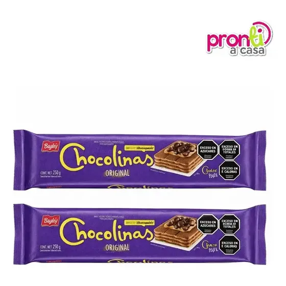 Galletitas Chocolinas Chocolate X250g Chocotorta - Pack X2