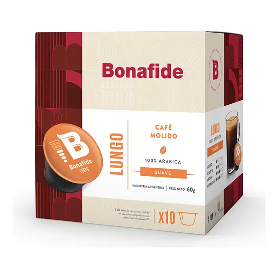 Café En Cápsulas Bonafide Lungo X 10 Un
