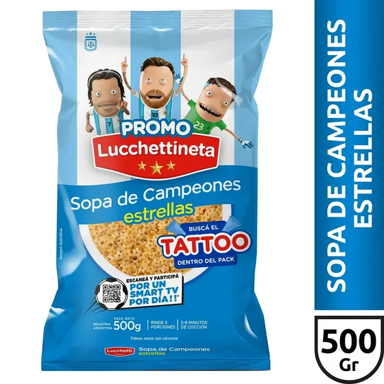 Fideos Lucchetti Estrellas 500 Gr